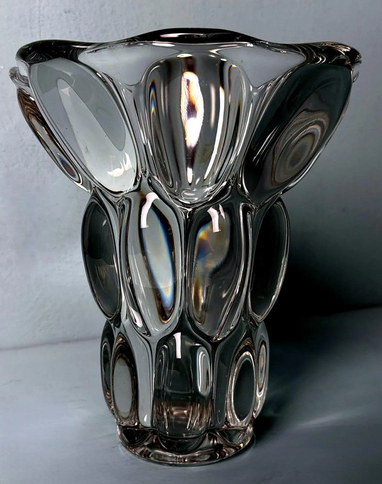 Handmade lead crystal vase, 1960s 4