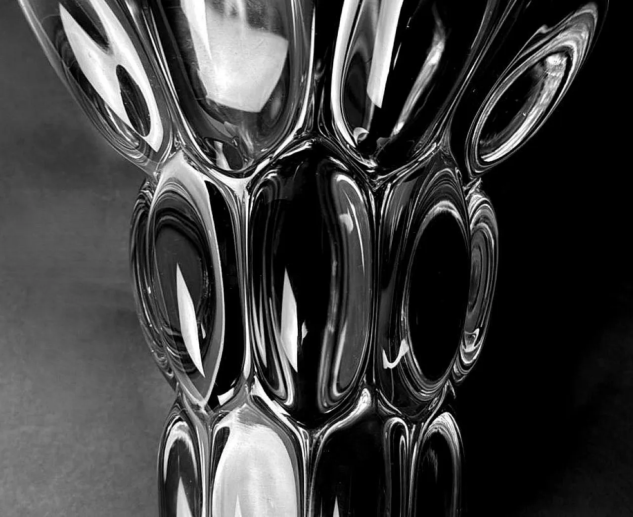 Handmade lead crystal vase, 1960s 11