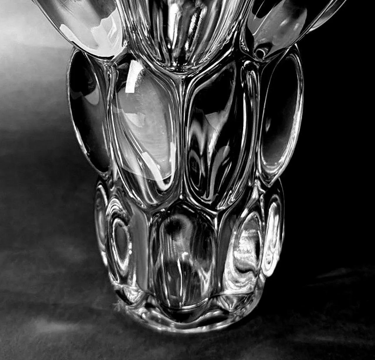 Handmade lead crystal vase, 1960s 12