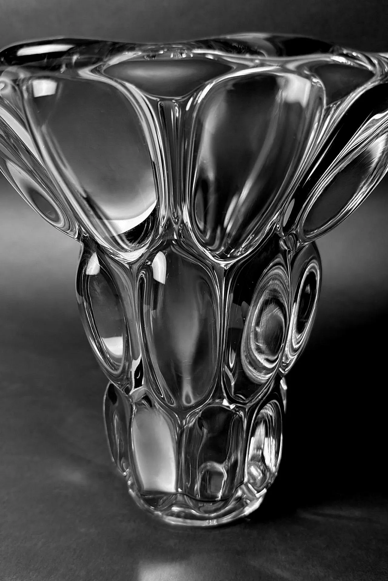 Handmade lead crystal vase, 1960s 14