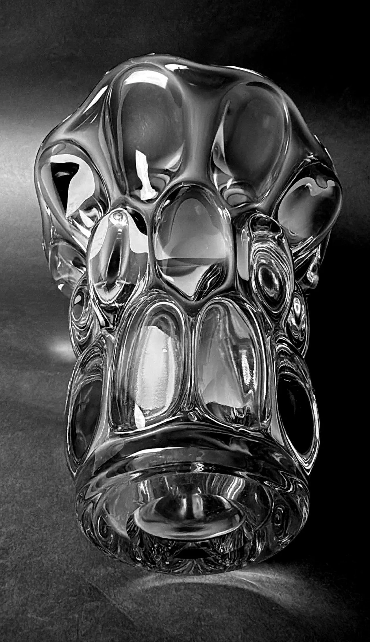 Handmade lead crystal vase, 1960s 16