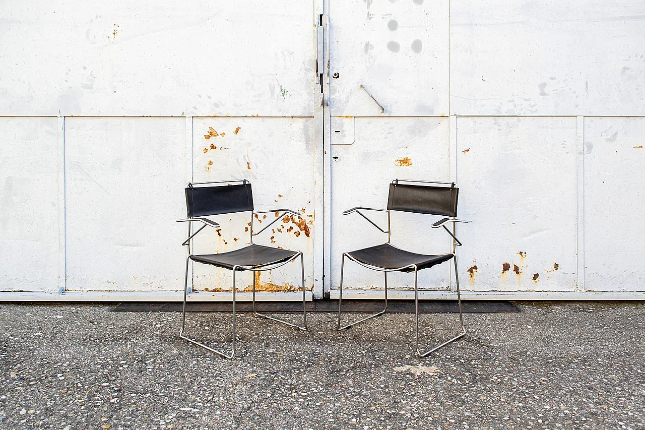 Pair of stackable chairs by Giandomenico Belotti for Alias, 1980s 2