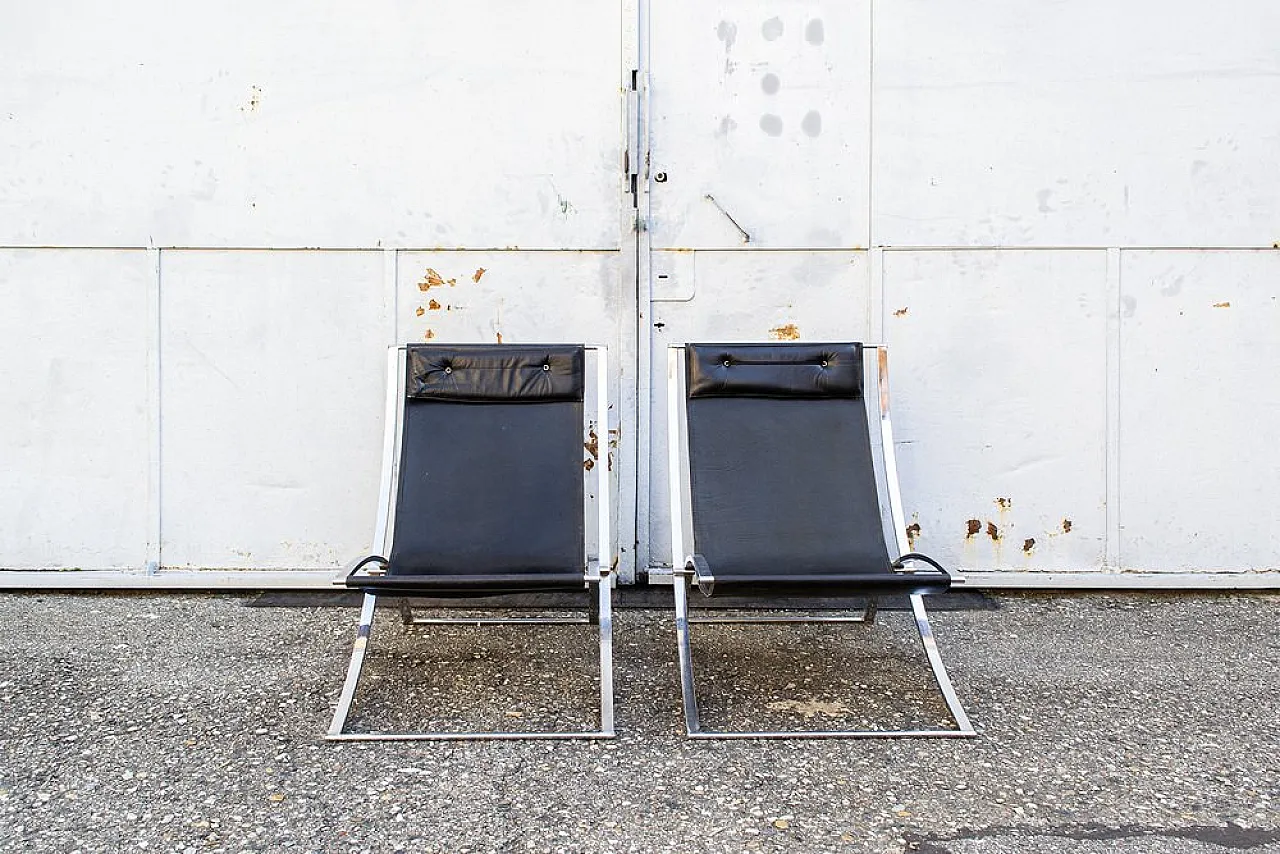 Paola pair of armchairs by Marcello Cuneo for Mobel, 1970s 2