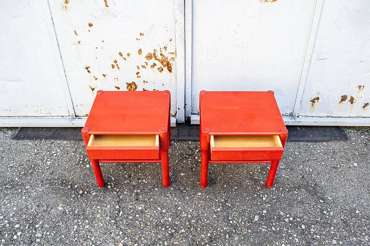 Pair of Carimate bedside tables by Vico Magistretti for Cassina, 1960s 2