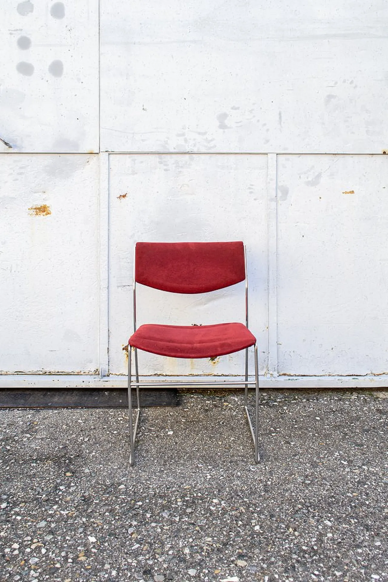 6 Bonomia Italia stackable chairs, 1970s 3