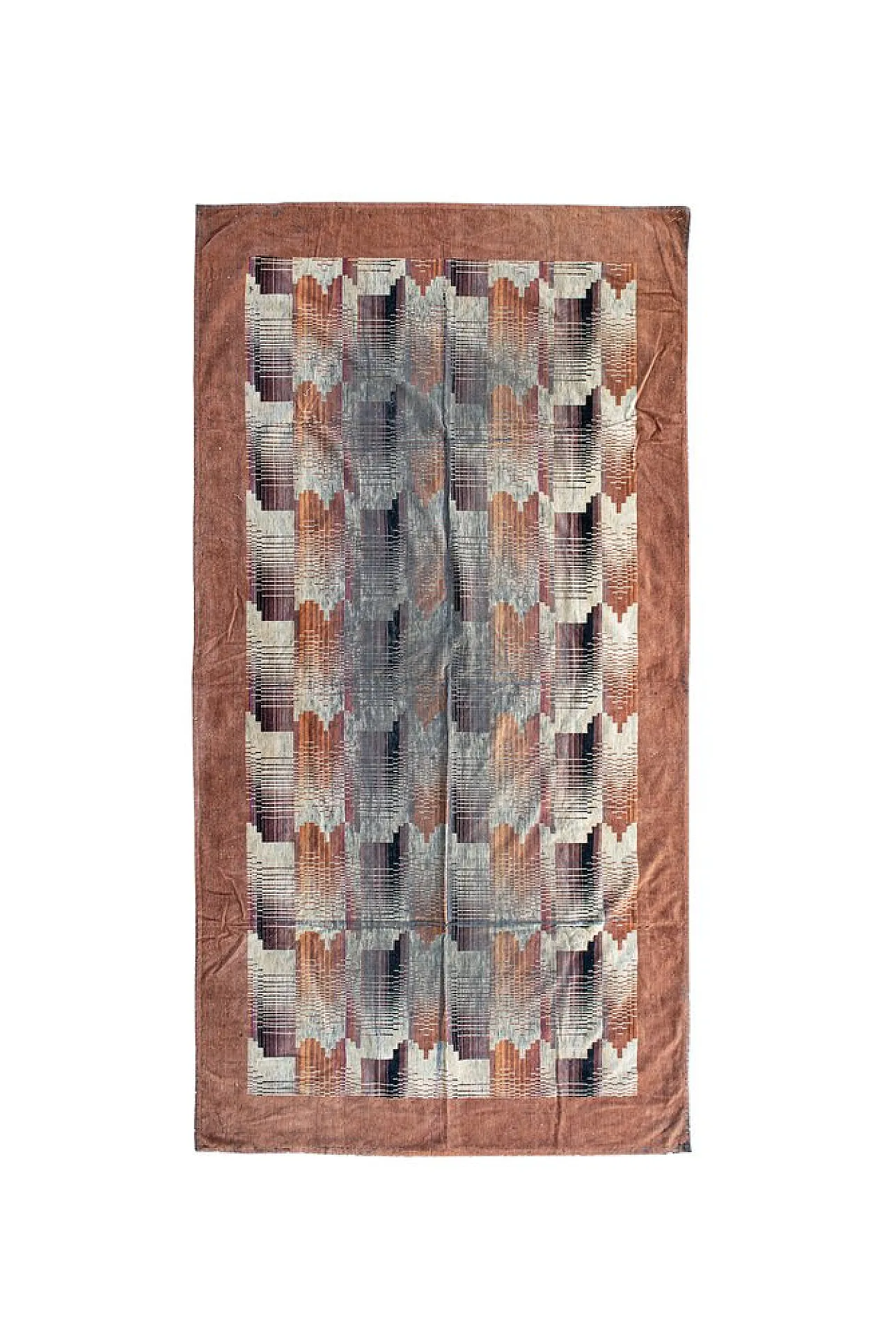 Art Deco brown rug, 1930s 1