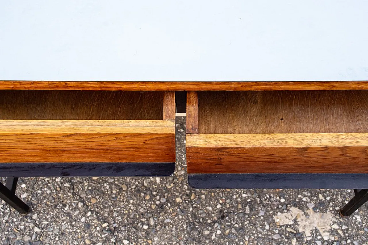 Iron and formica wooden desk, 1960s 3