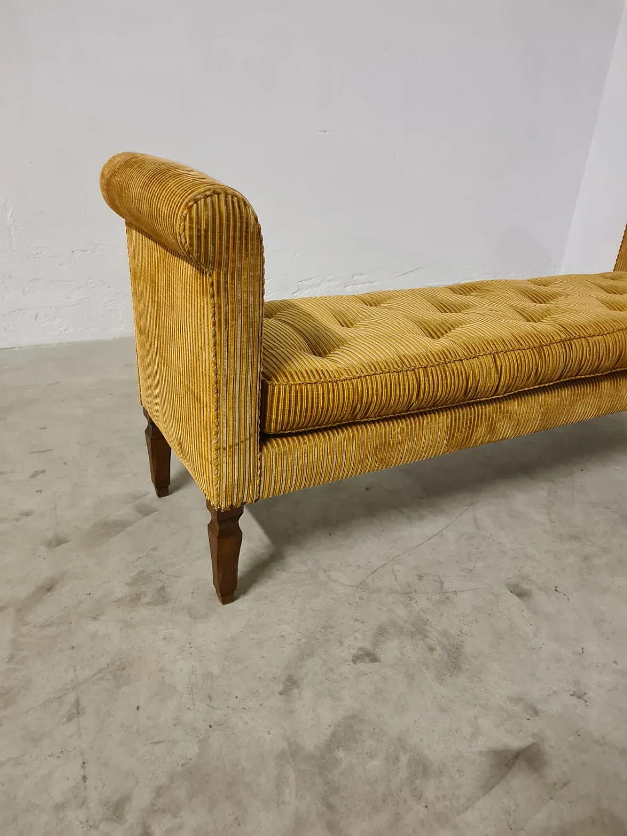 Bench upholstered in Rubelli velvet, end of the 19th century 10