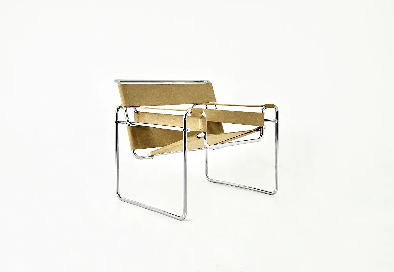 "Wassily" Armchair by Marcel Breuer for Gavina, 1970s 1