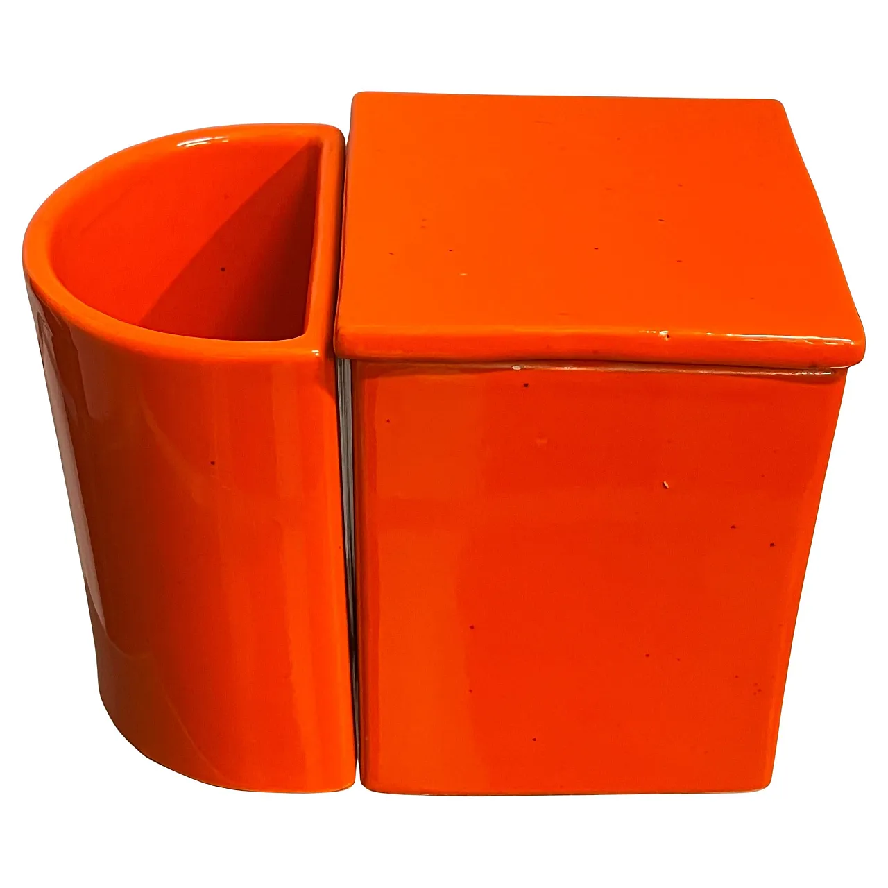 Large ceramic box by Gabbianelli, 1970s 1