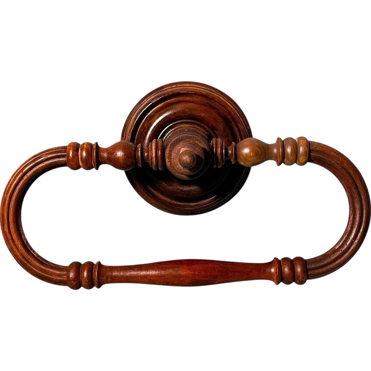 French wall-mounted towel rack Napoleon III in wood, 19th century 20