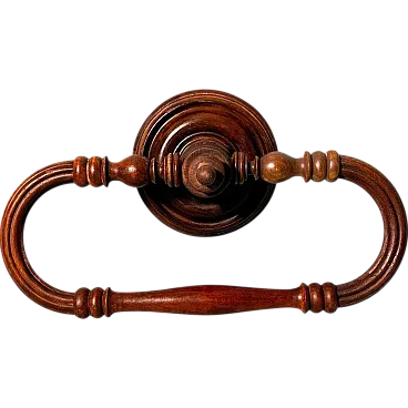 French wall-mounted towel rack Napoleon III in wood, 19th century