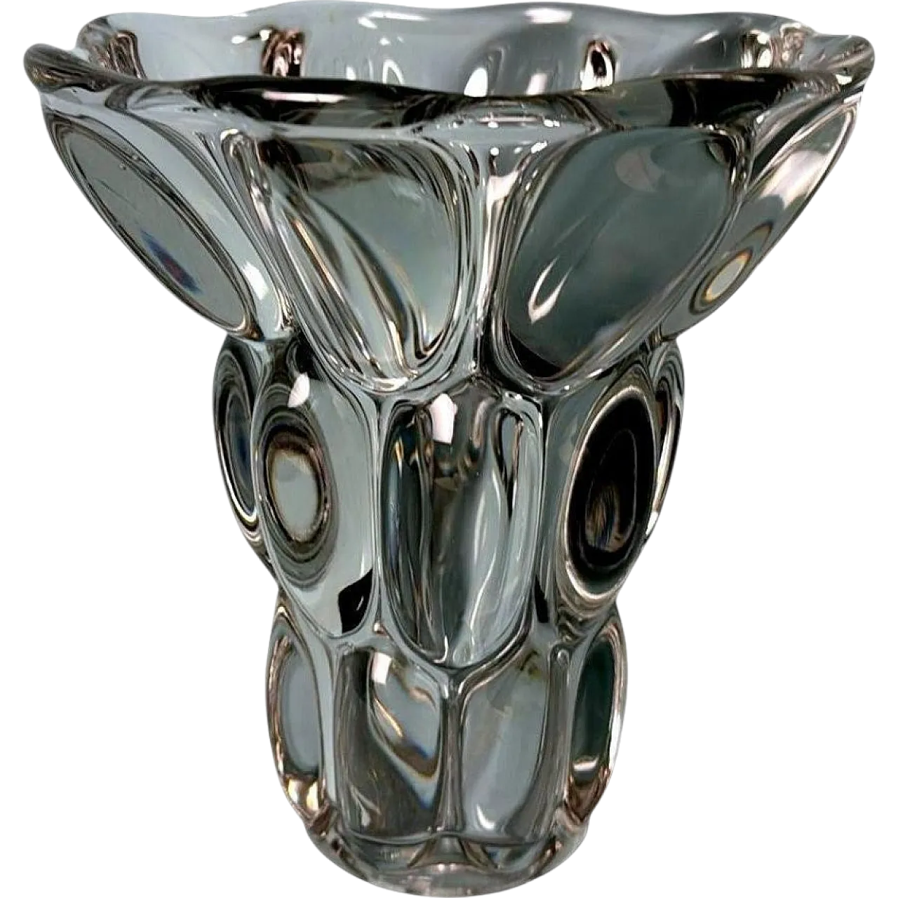 Handmade lead crystal vase, 1960s 19