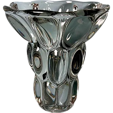 Handmade lead crystal vase, 1960s