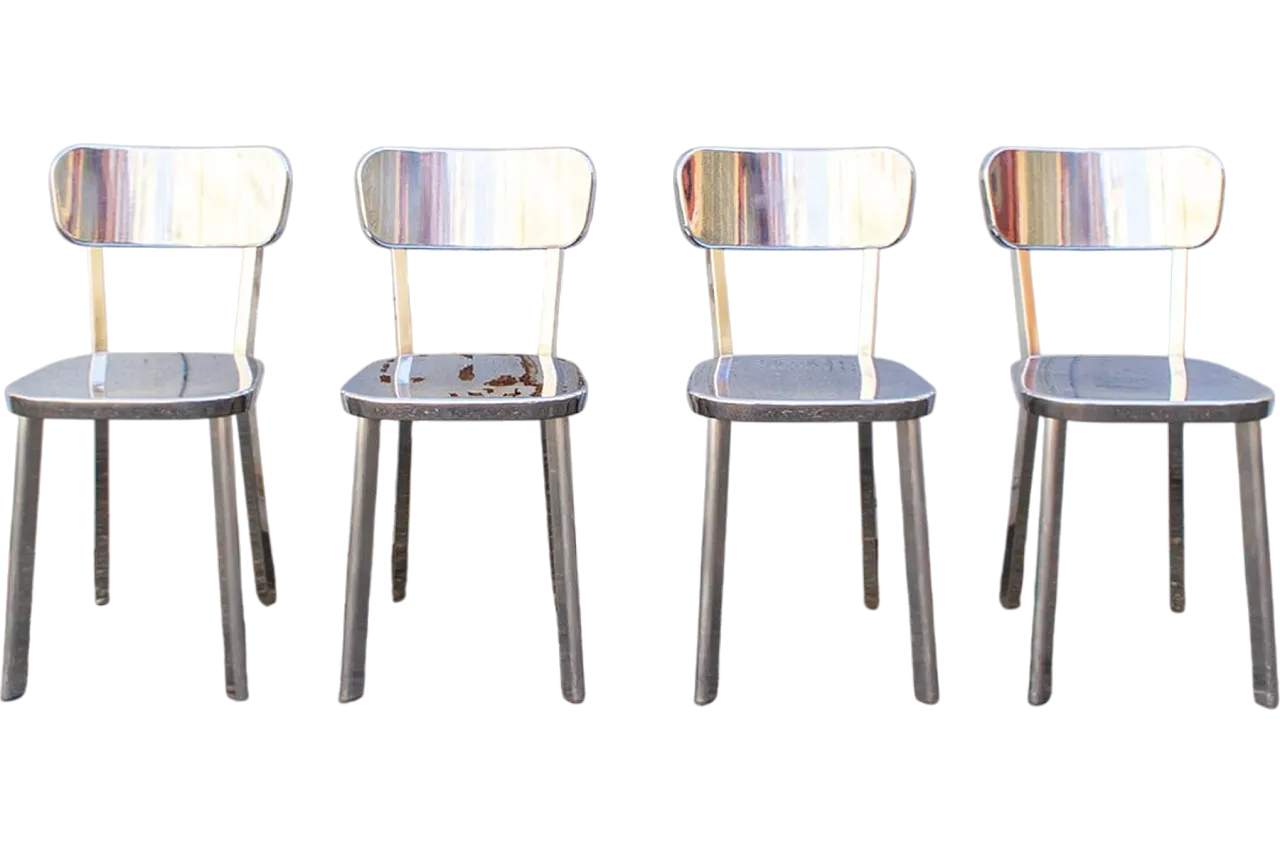 4 Déjà-Vu aluminium chairs by Naoto Fukasawa for Magis, 2000s 9