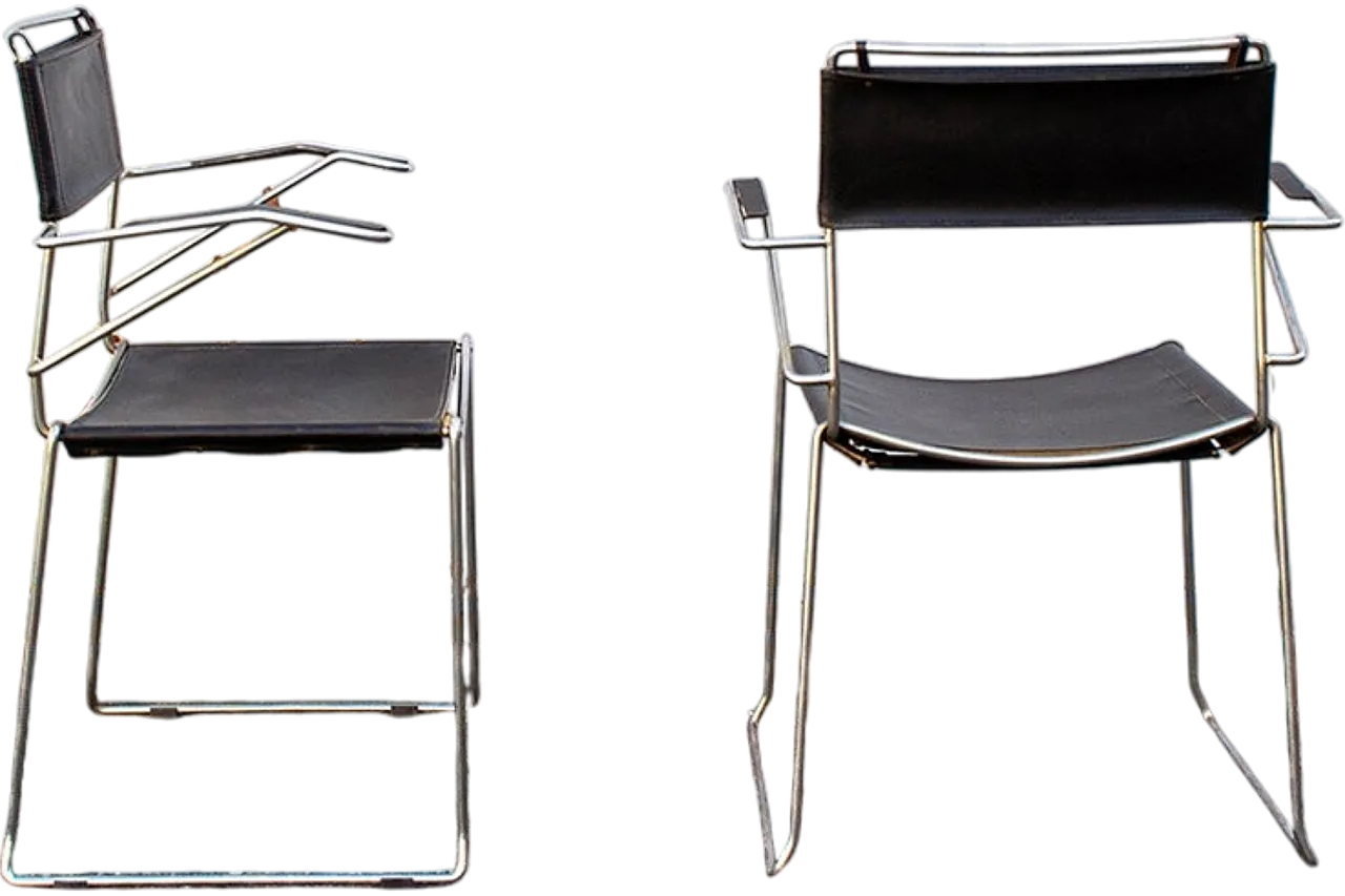 Pair of stackable chairs by Giandomenico Belotti for Alias, 1980s 7