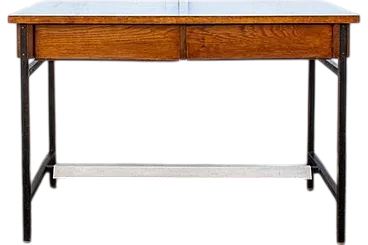 Iron and formica wooden desk, 1960s