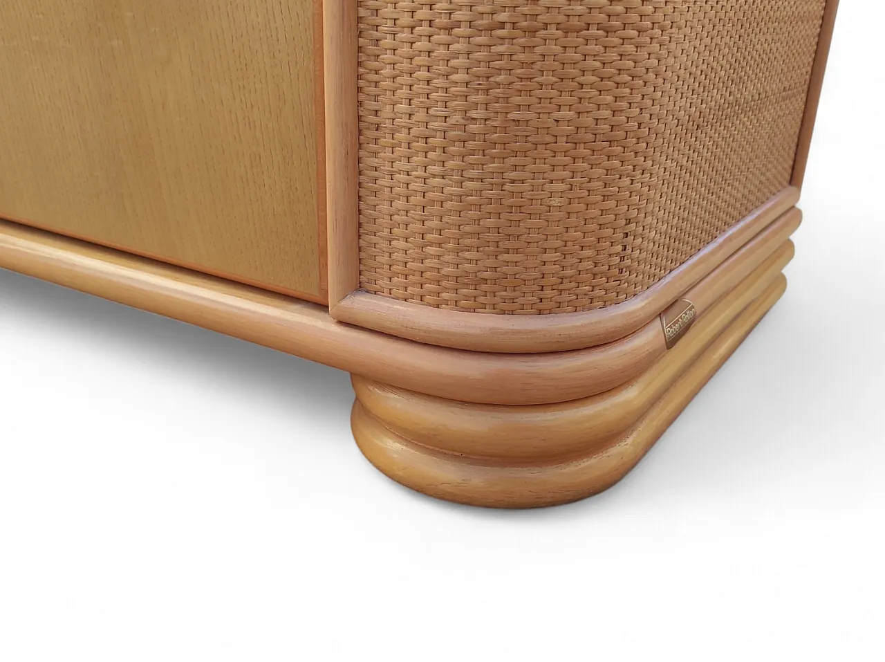 Mambou wood sideboard by Roberti Rattan, Italy, 1960s 11