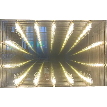 Handmade Infinity mirror, 1990s