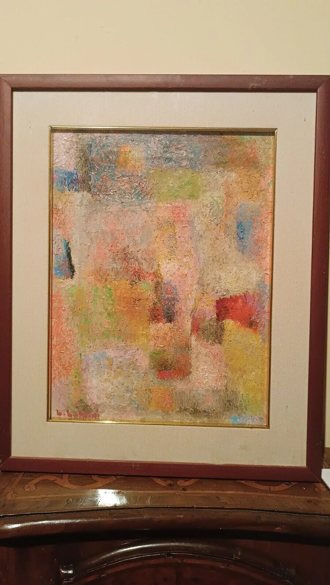 Homage to Klee, oil on canvas by Lando Landini, 1950s 3