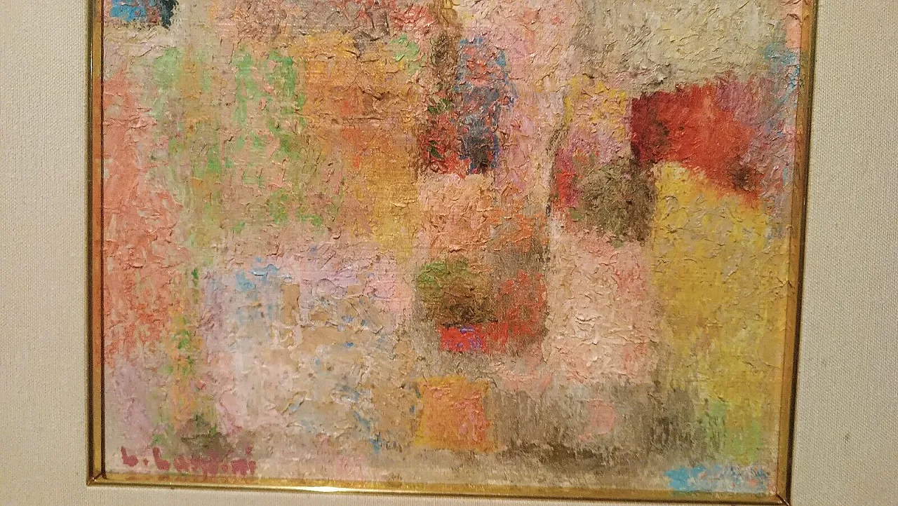 Homage to Klee, oil on canvas by Lando Landini, 1950s 9