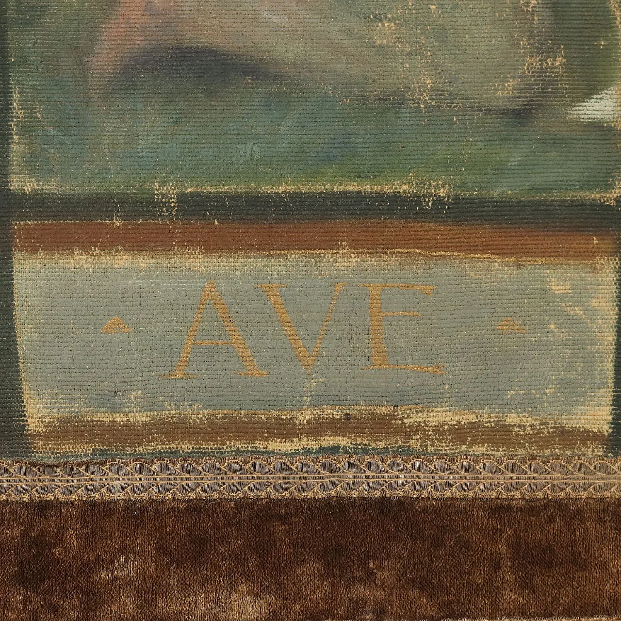 Processional Banner, oil on canvas, late 19th century 8