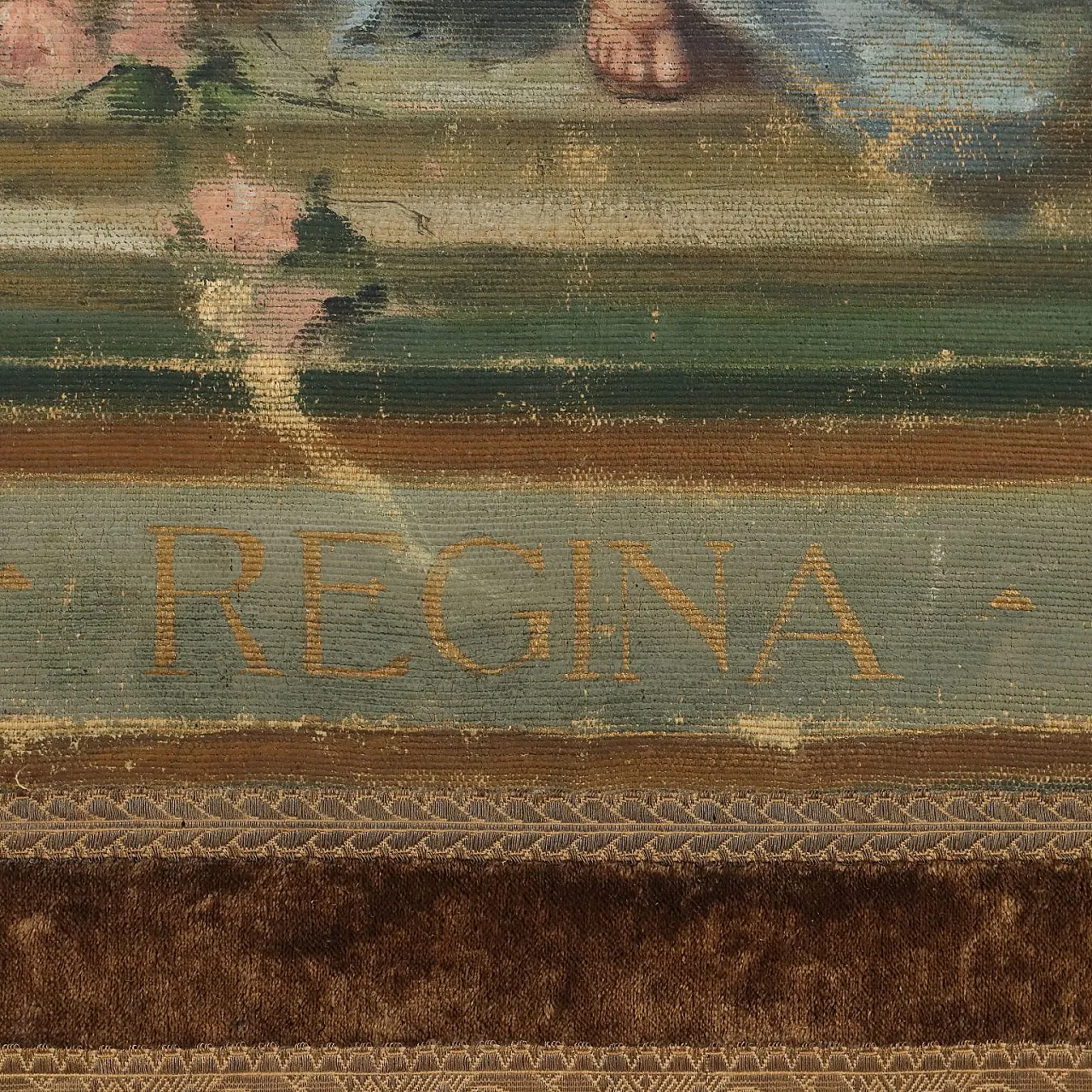 Processional Banner, oil on canvas, late 19th century 9