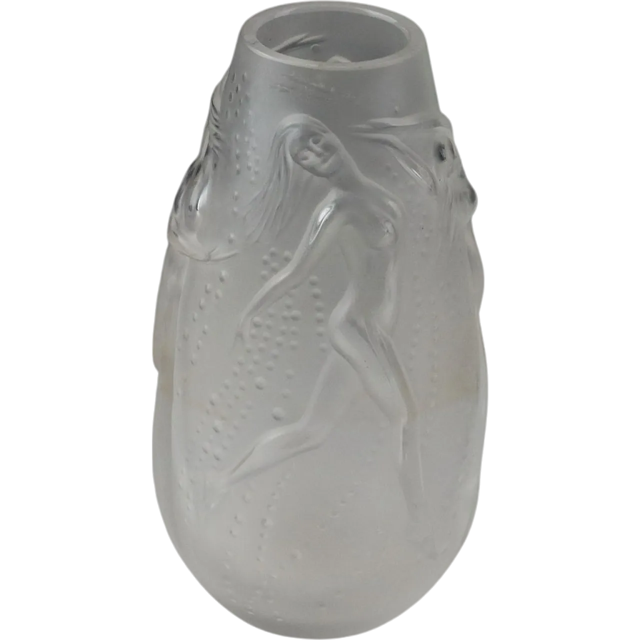 Lalique single-flower vase, Ninfe model, mid-19th century 10