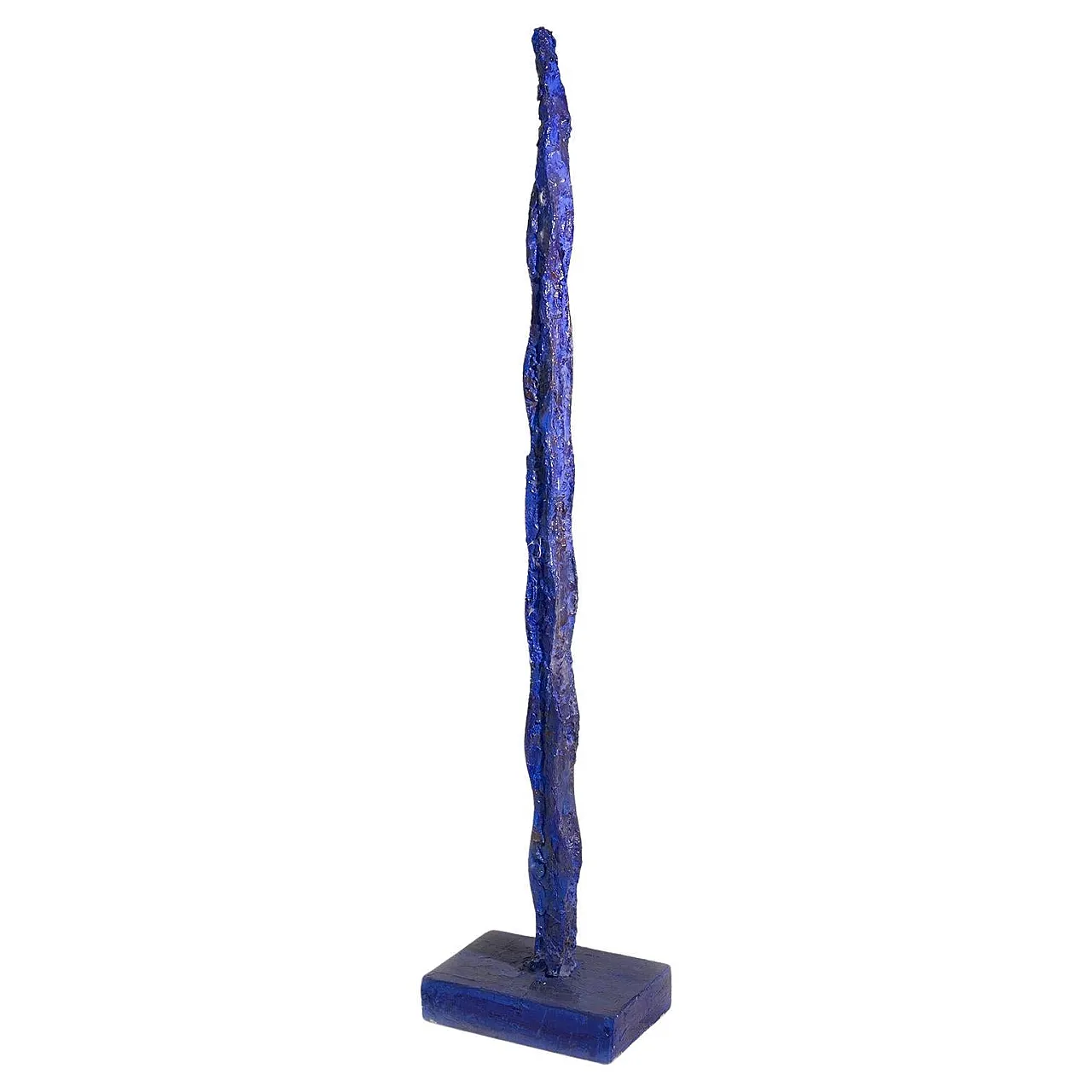 Blue painted iron sculpture by Mario Brunelli, 1990s 1