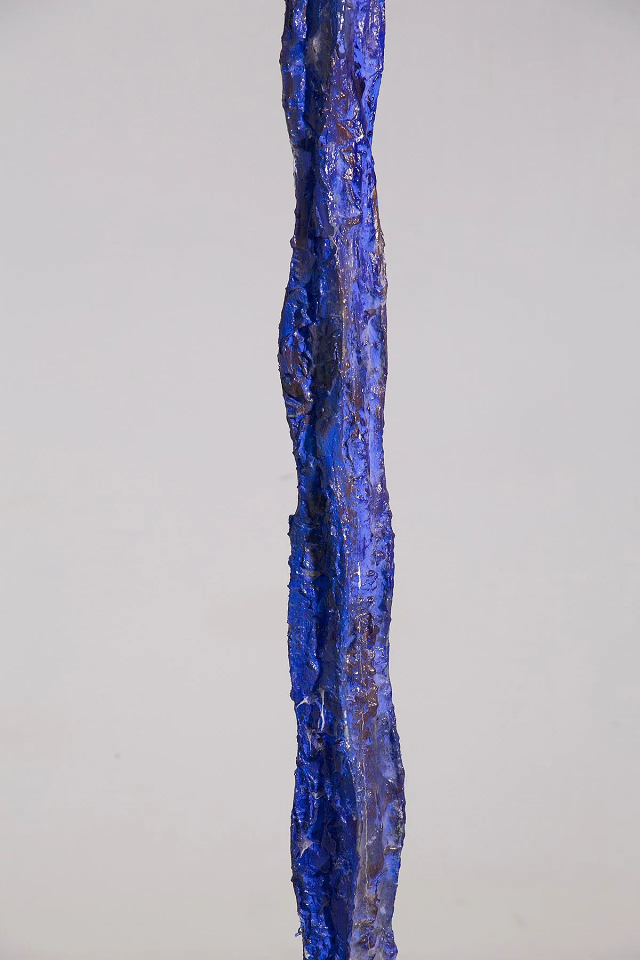 Blue painted iron sculpture by Mario Brunelli, 1990s 2