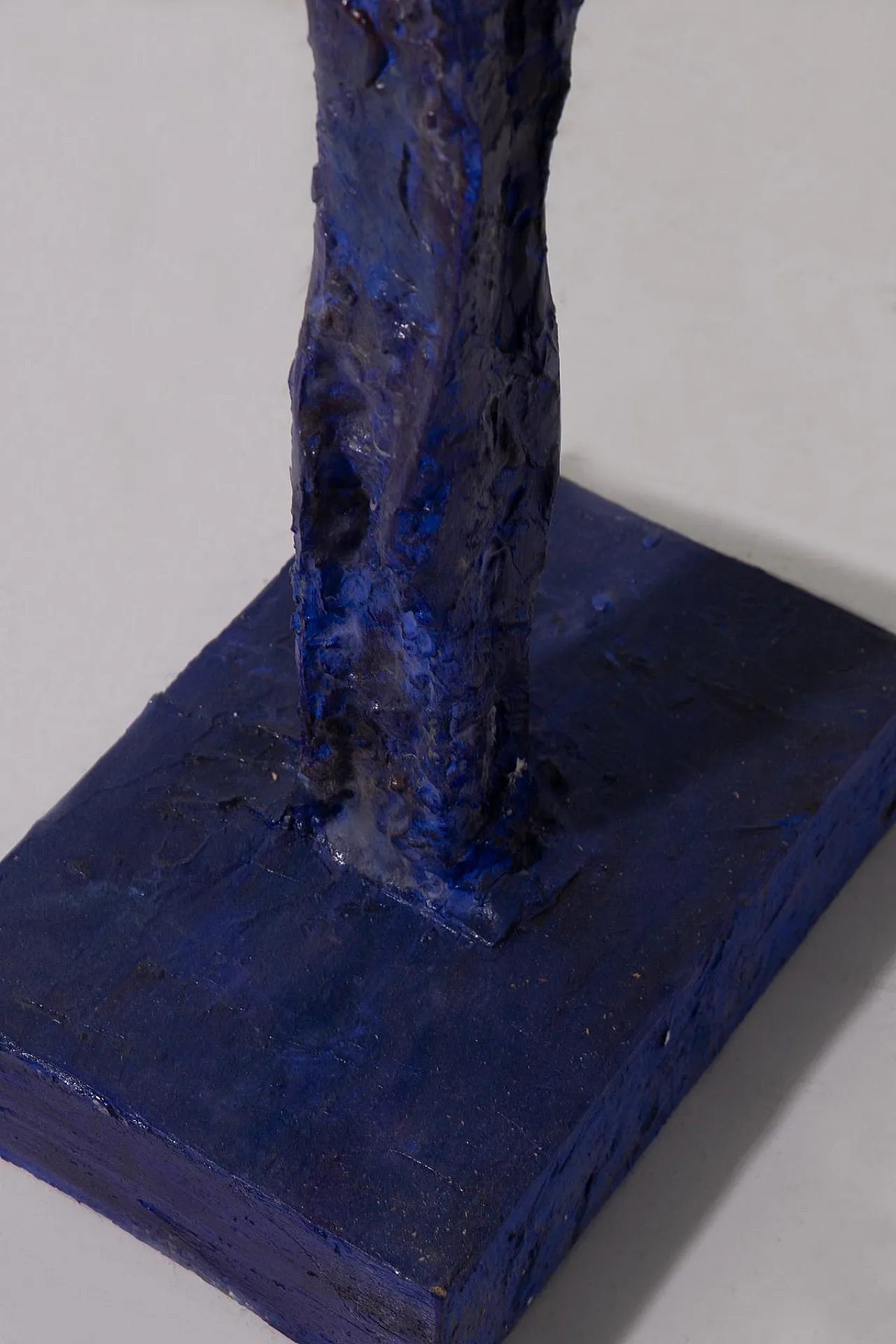 Blue painted iron sculpture by Mario Brunelli, 1990s 6