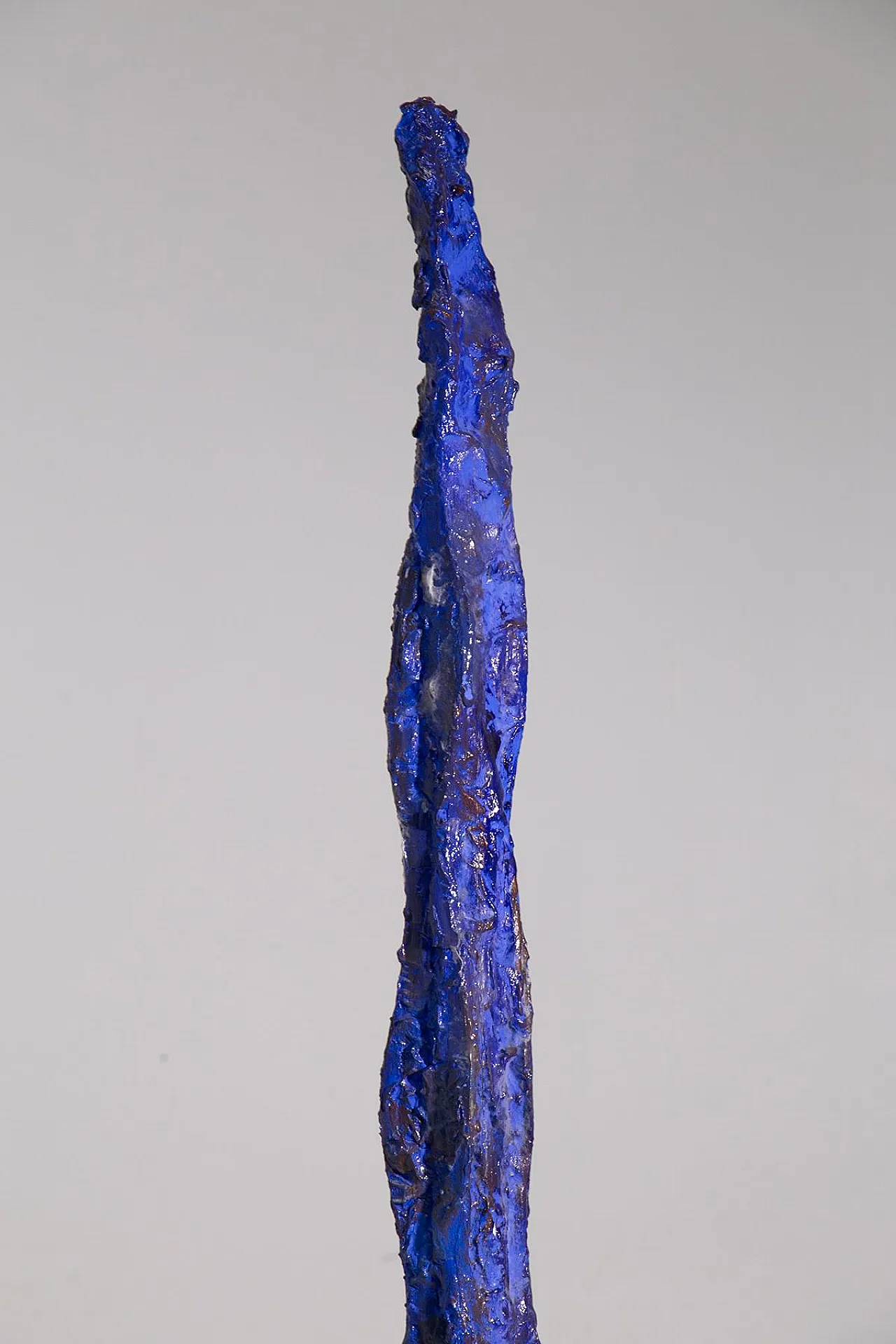 Blue painted iron sculpture by Mario Brunelli, 1990s 7