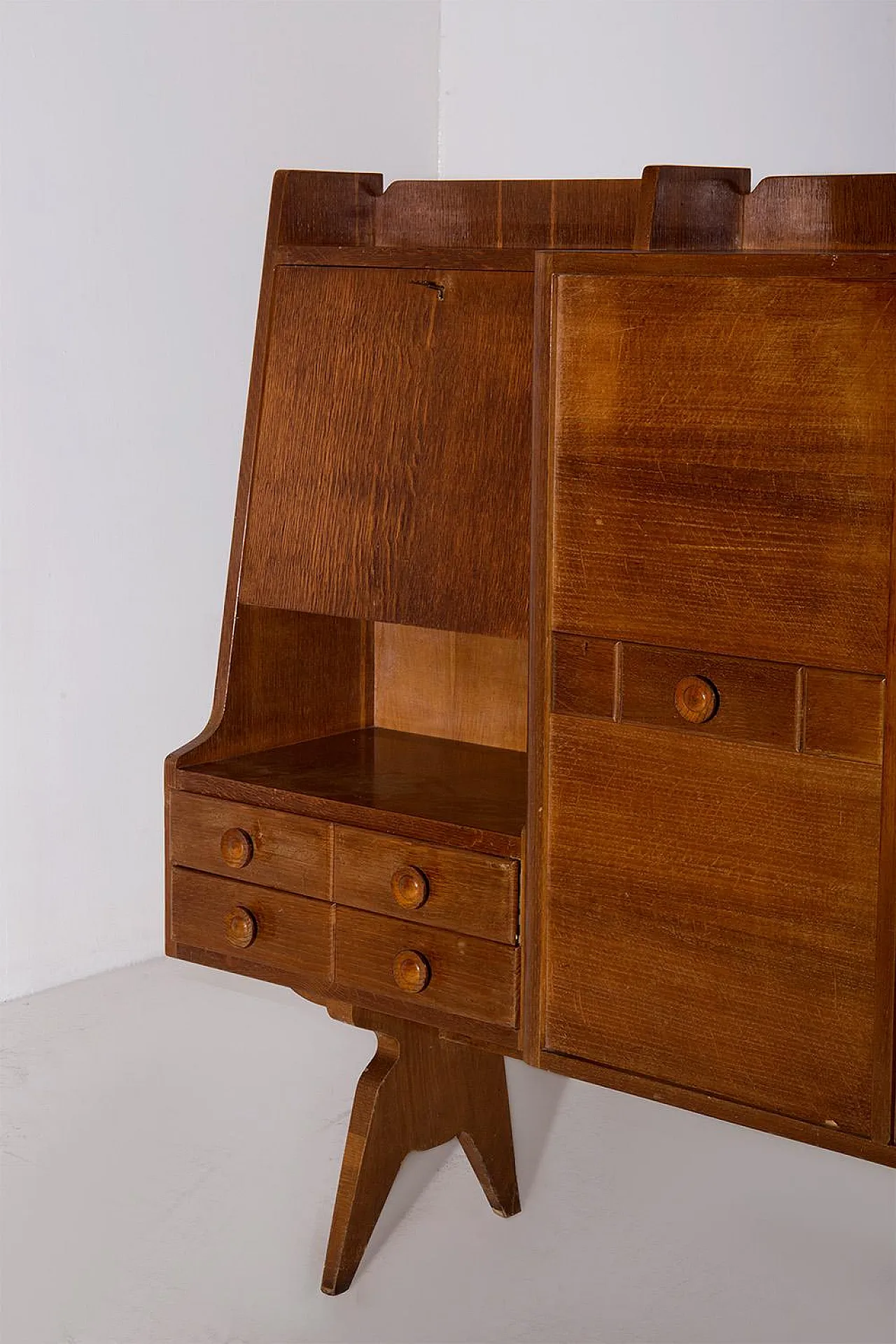 Tall wooden cabinet, 1950s 5