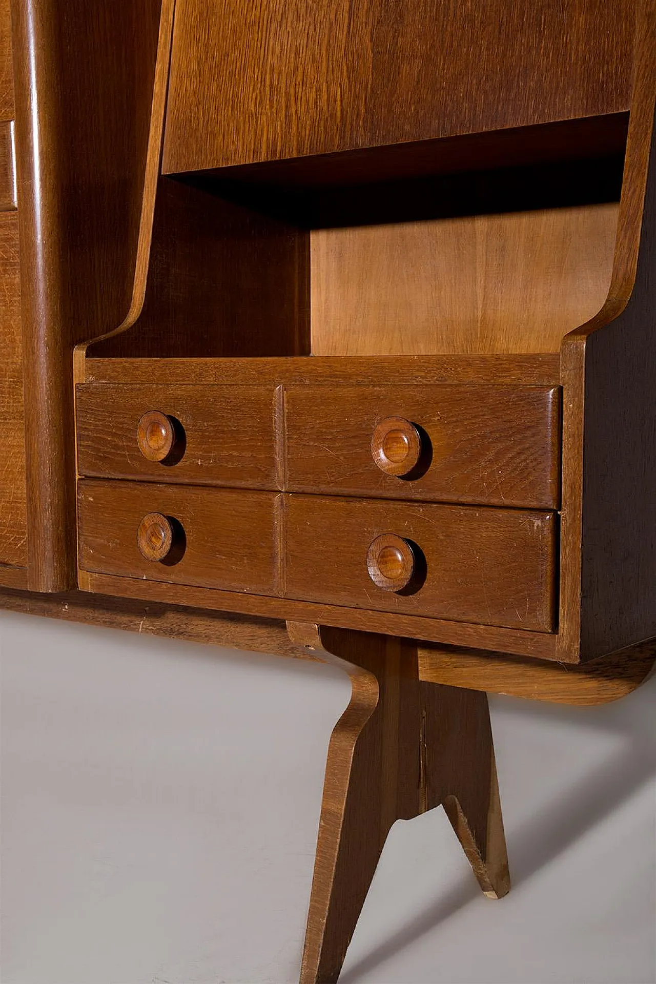 Tall wooden cabinet, 1950s 7