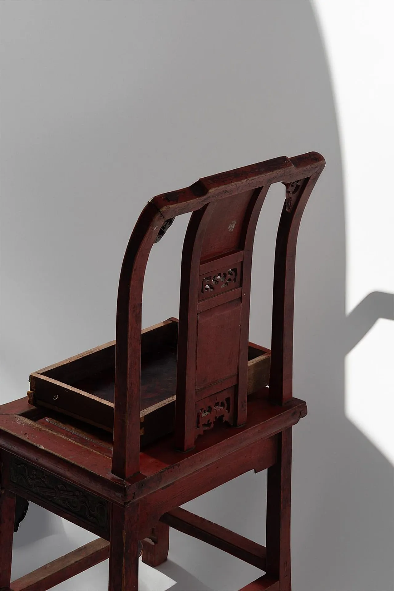 Traditional Qing style chair with hidden drawer, 19th century 7