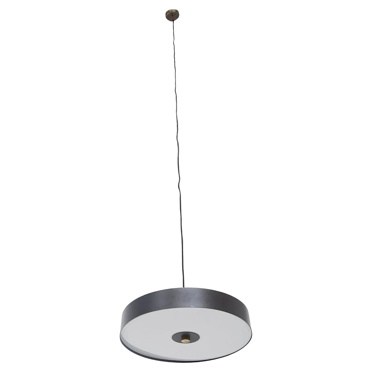 Italian modern brass and aluminum ceiling lamp, 2000s 1