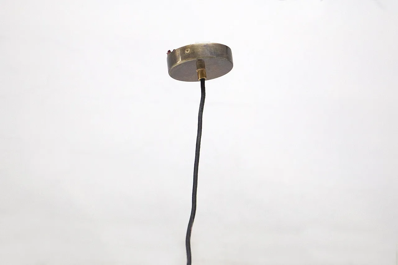 Italian modern brass and aluminum ceiling lamp, 2000s 5