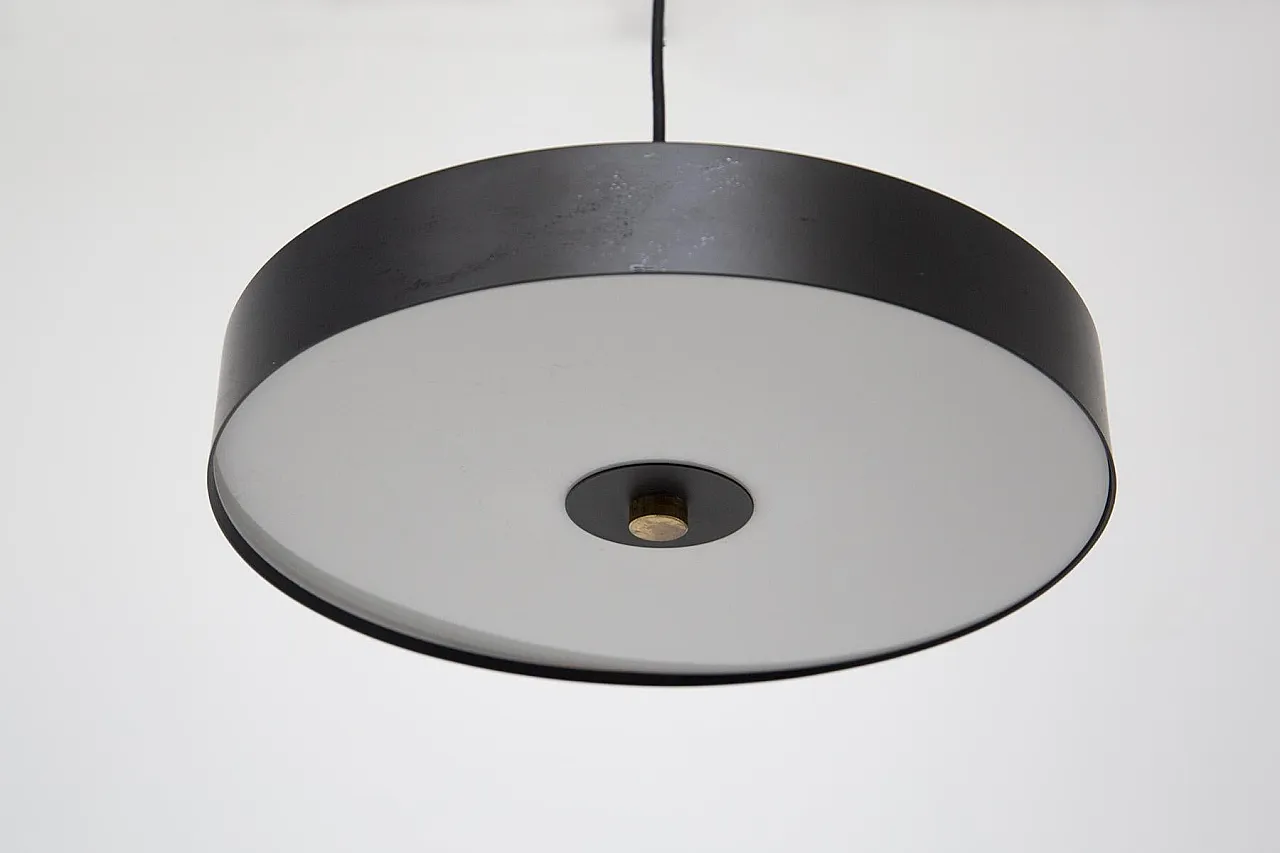 Italian modern brass and aluminum ceiling lamp, 2000s 6