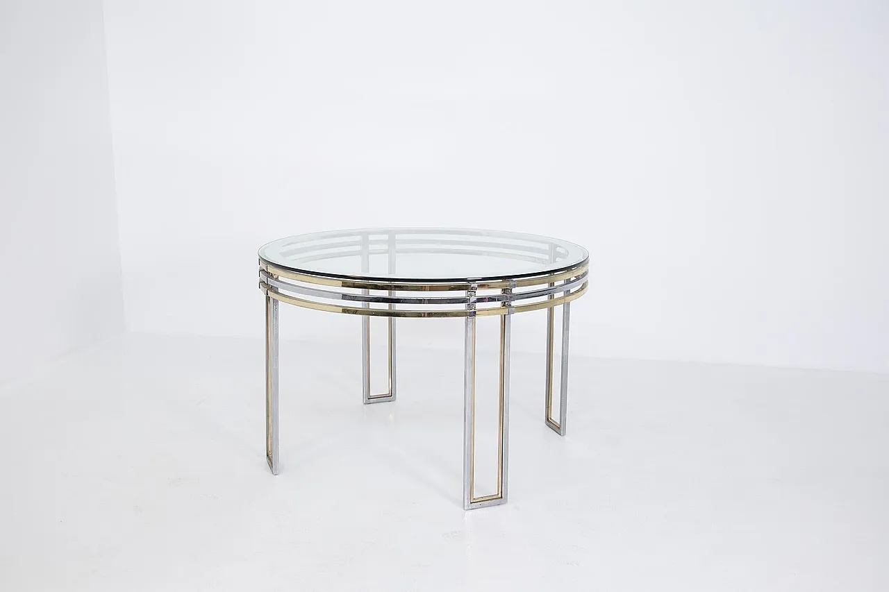 Dining table in steel by Romeo Rega, 1970s 2