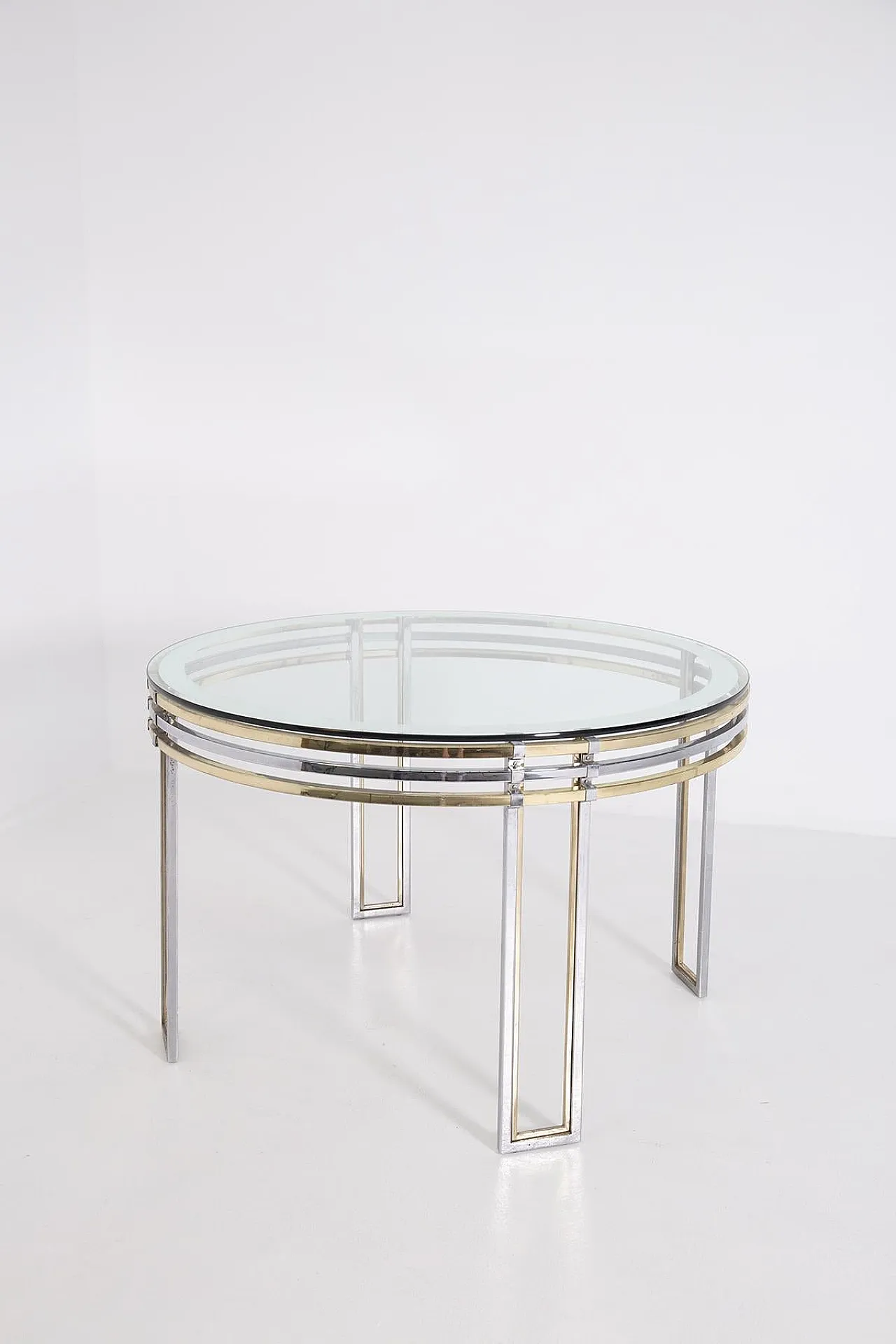 Dining table in steel by Romeo Rega, 1970s 6