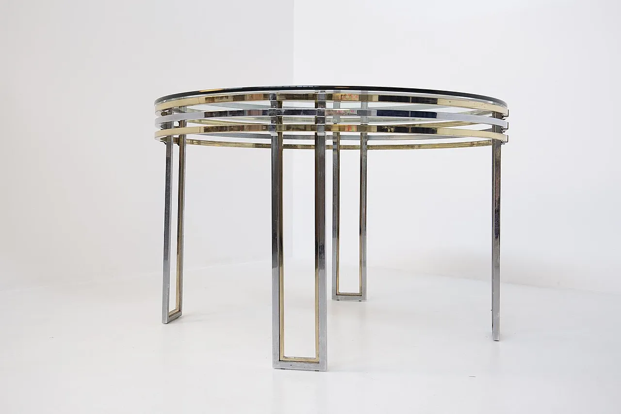 Dining table in steel by Romeo Rega, 1970s 10