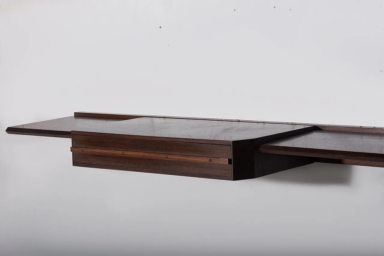 Wooden wall console by Dino Cavalli, 1960s 2