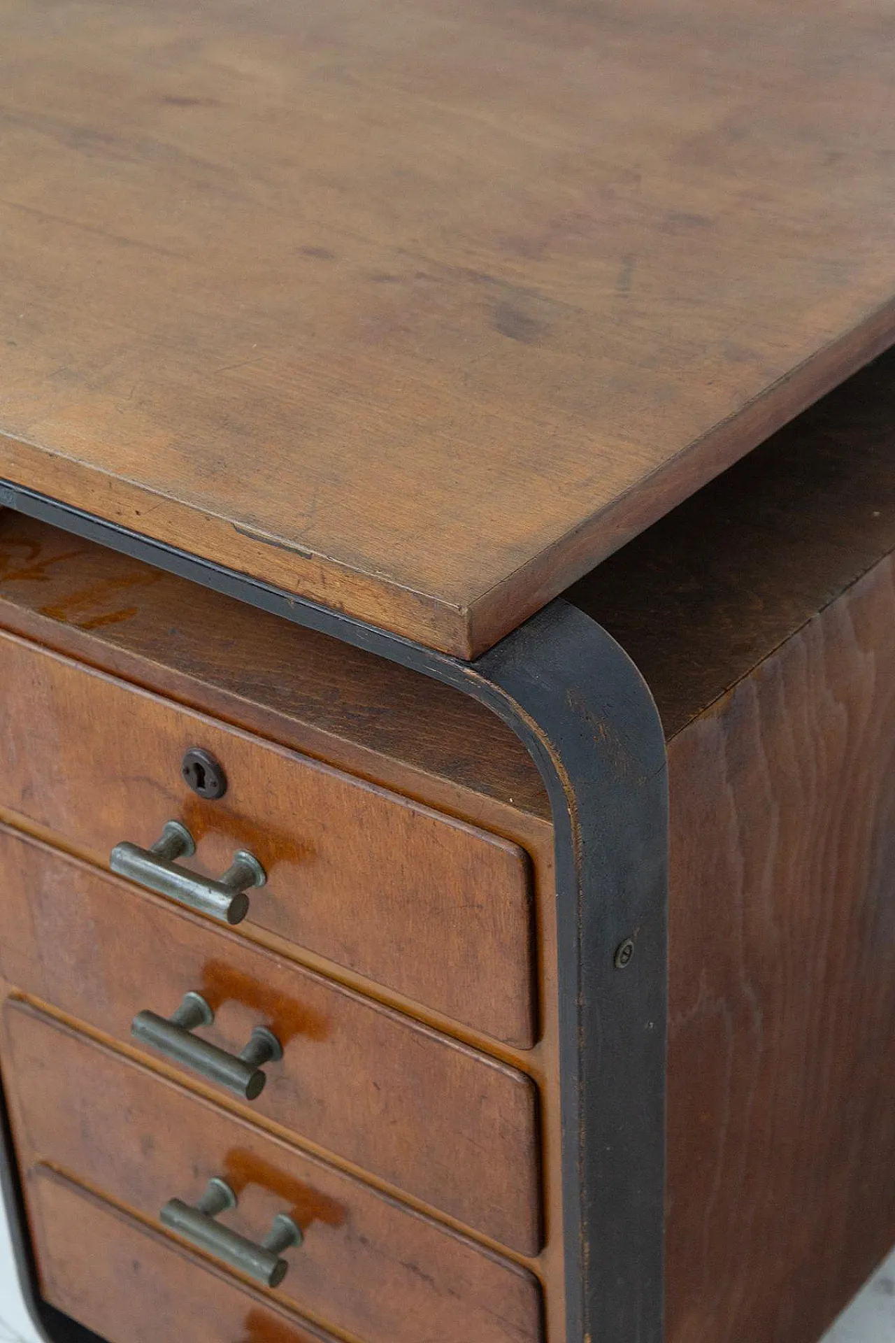 Desk in wood and metal by Giuseppe Pagano, 1940s 5