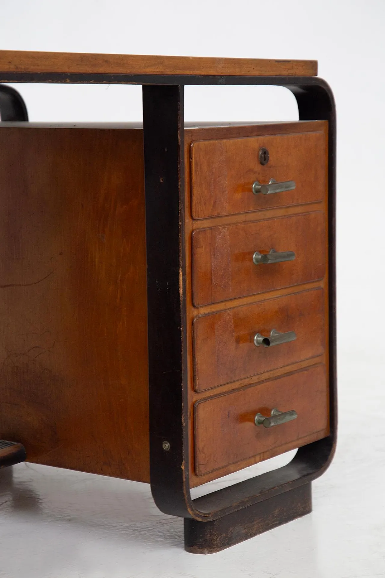 Desk in wood and metal by Giuseppe Pagano, 1940s 8