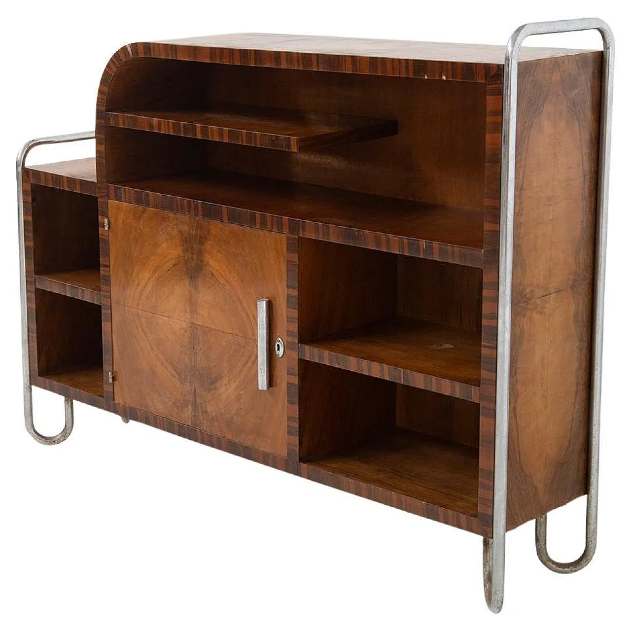 Wooden sideboard in Hynek Gottwald style, 1930s 1