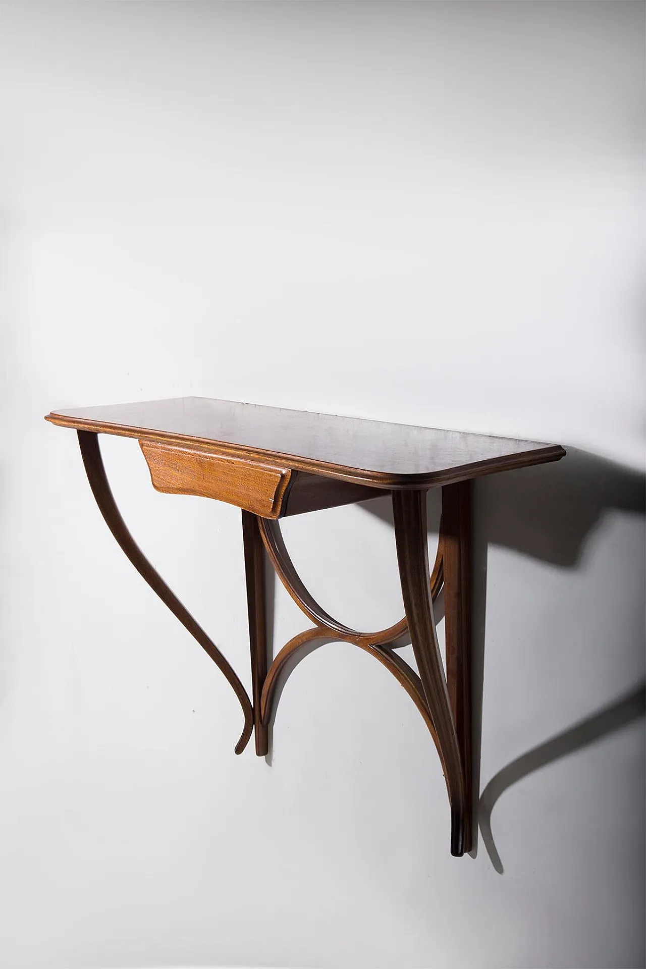 Wooden console with ramage by Ico Parisi, 1950s 2