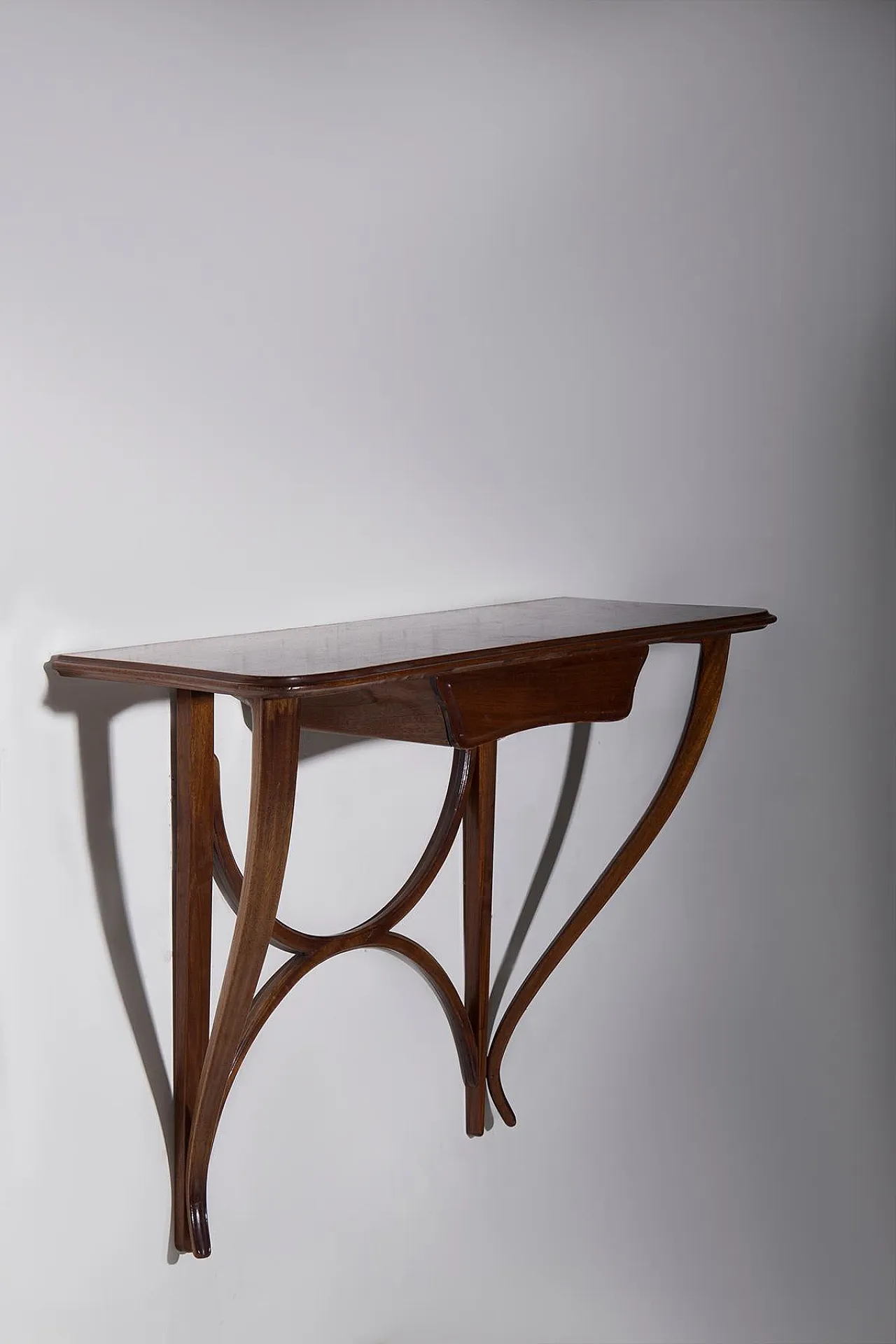 Wooden console with ramage by Ico Parisi, 1950s 3