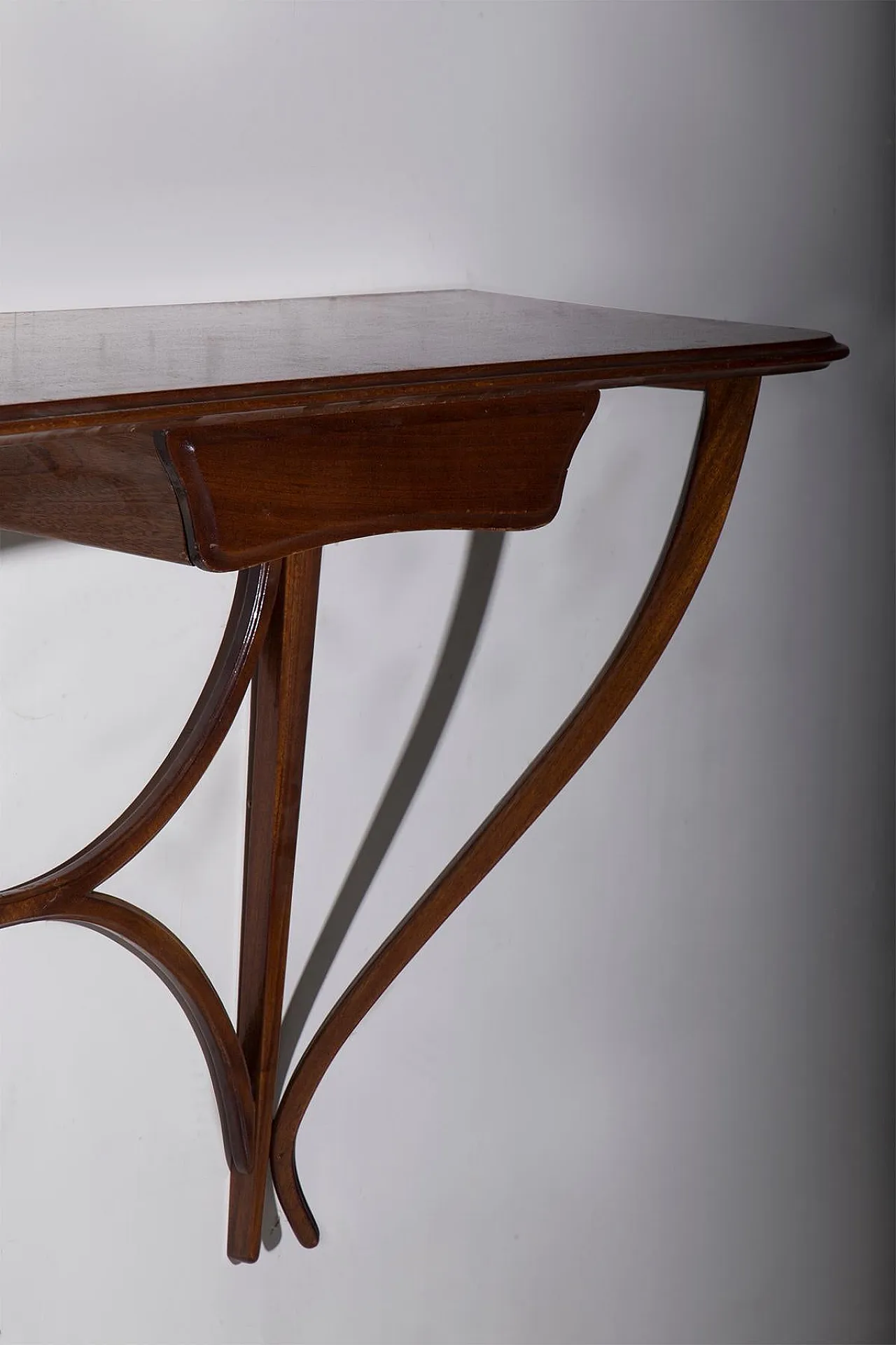 Wooden console with ramage by Ico Parisi, 1950s 5