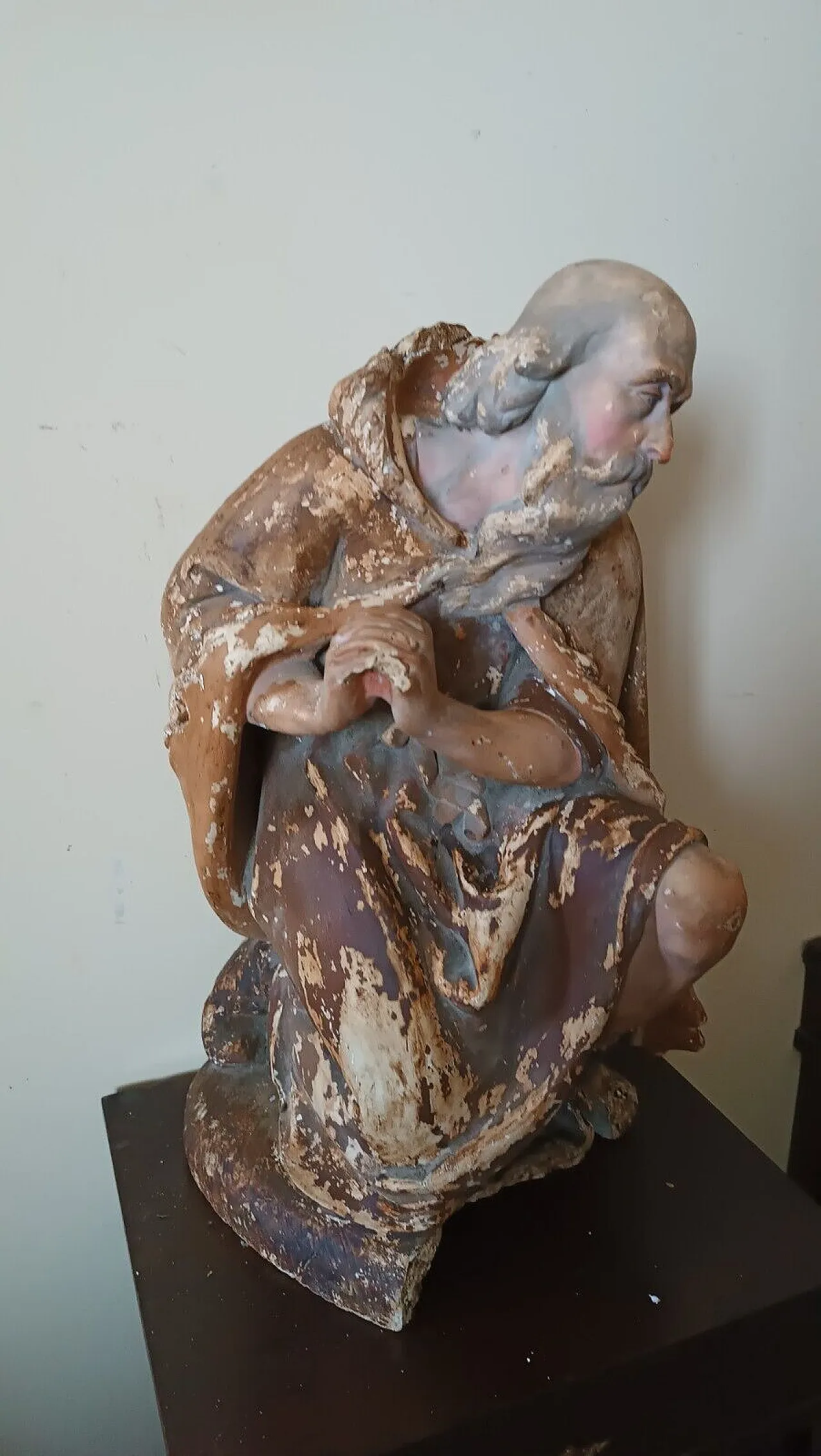 Nativity scene shepherd, plaster sculpture, late 18th century 1