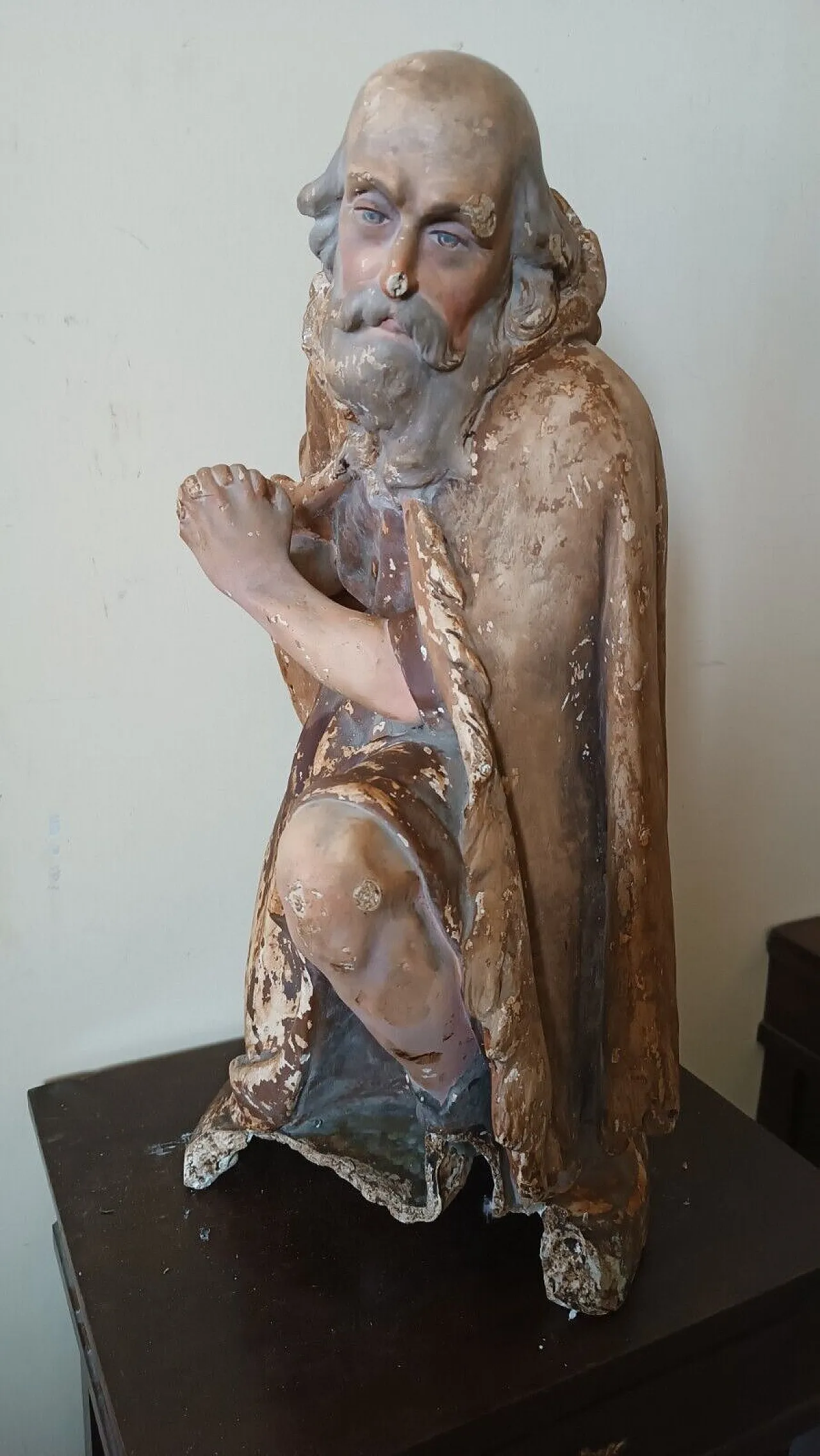 Nativity scene shepherd, plaster sculpture, late 18th century 2